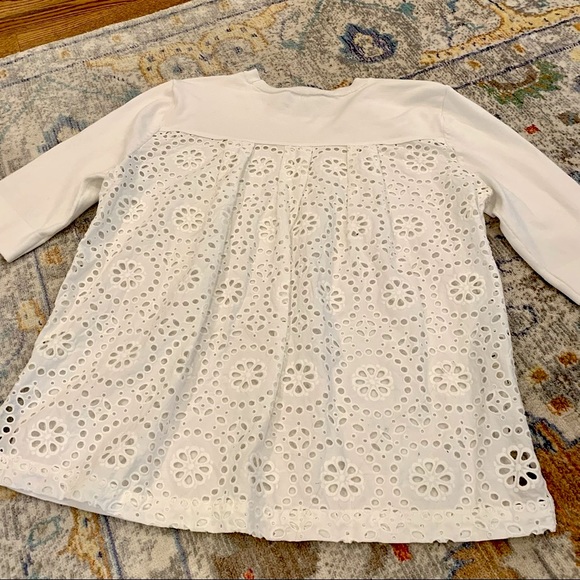 Ann Taylor knit short-sleeves top with lace back - Picture 6 of 6